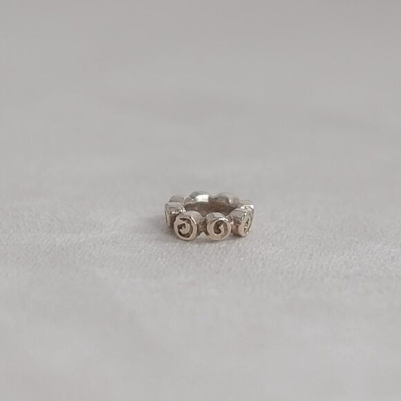 Pandora Roses Spacer Bead for Charm Bracelet 14k yellow gold Authentic Retired - Picture 5 of 7